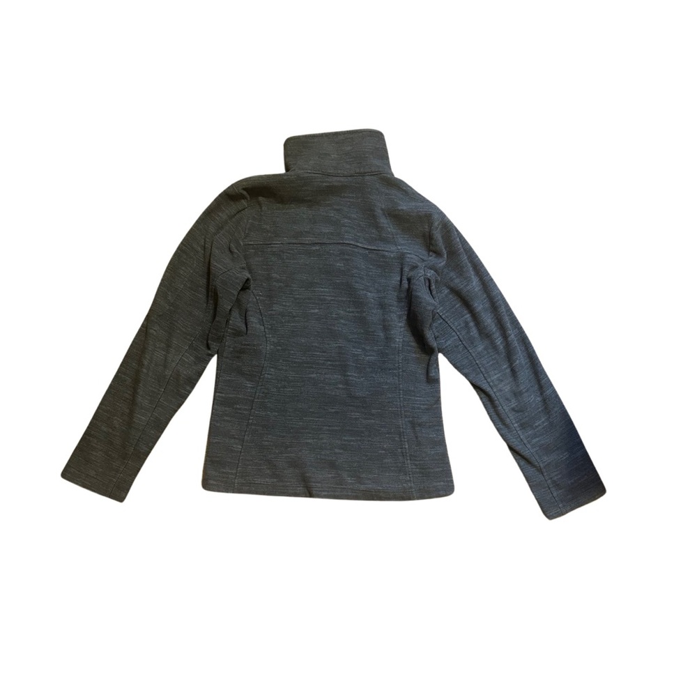 Columbia women’s zip up long sleeve fleece jacket Heather blue grey size medium - Picture 4 of 7